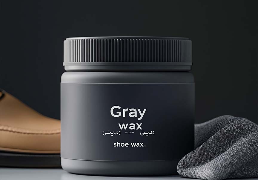 واکس کفش طوسی