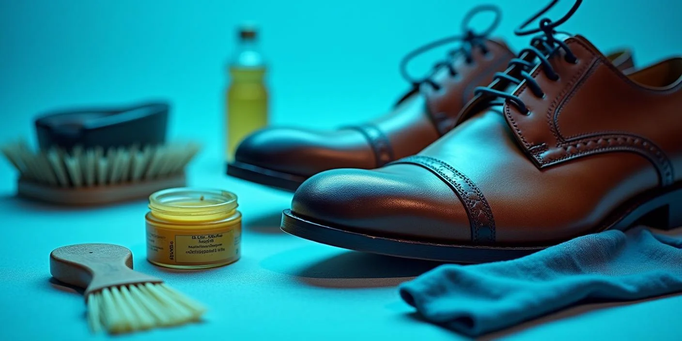 روی های تمیز کردن کفش چرم قهوه ای