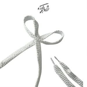 بند کفش تخت سفید اکلیلی - کد ۲۲