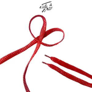 بند کفش تخت قرمز اکلیلی - کد ۷۱