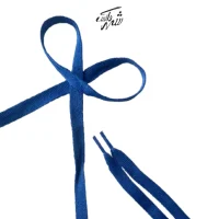 بند کفش تخت آبی کاربنی - کد ۷۴