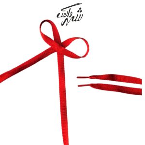 بند کفش تخت قرمز – کد 51 بادوام و مناسب استایل اسپرت روزمره
