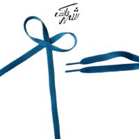 بند کفش تخت آبی بادوام – کد 23 مناسب کفش اسپرت روزمره