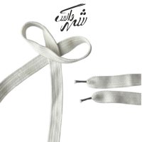 بند کفش پهن تخت سفید – کد 94 مقاوم و شیک برای کفش اسپرت