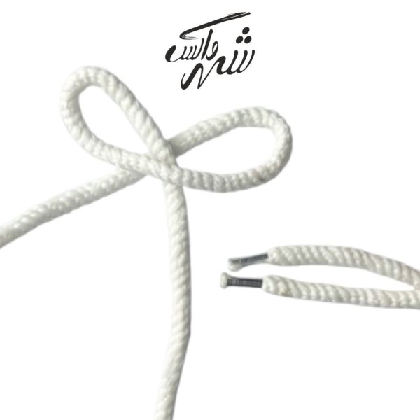 بند کفش گرد پیچی سفید – کد 95 مقاوم