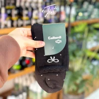 جوراب نیم ساق زنانه مشکی پنبه ای