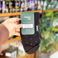 جوراب نیم ساق زنانه مشکی پنبه ای