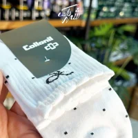 جوراب نیم ساق زنانه سفید پنبه ای