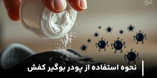 نحوه استفاده از پودر بوگیر کفش